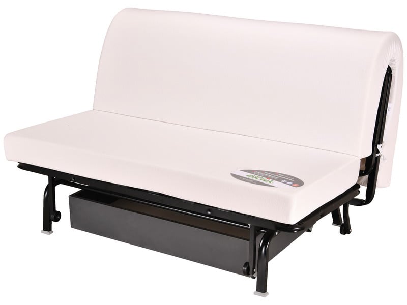Banquette-lit BZ Comfort Bultex Box Conforama : une convertible 140×190 made in France avec coffre intégré pour les petits espaces - Canapé Conforama
