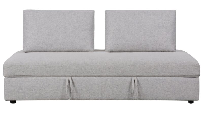 Canapé Boston Conforama : un convertible 3 places gris avec coffre intégré pour les intérieurs pratiques - Canapé Conforama