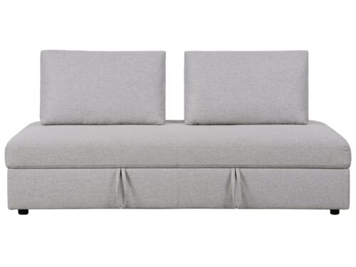 Canapé Boston Conforama : un convertible 3 places gris avec coffre intégré pour les intérieurs pratiques - vue détaillée