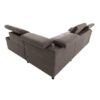 Canapé d&rsquo;angle Conforama : un convertible 4 places marron pour les salons qui manquent de chambre d&rsquo;appoint - Canapé Conforama