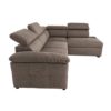 Canapé d&rsquo;angle Conforama : un convertible 4 places marron pour les salons qui manquent de chambre d&rsquo;appoint - Canapé Conforama
