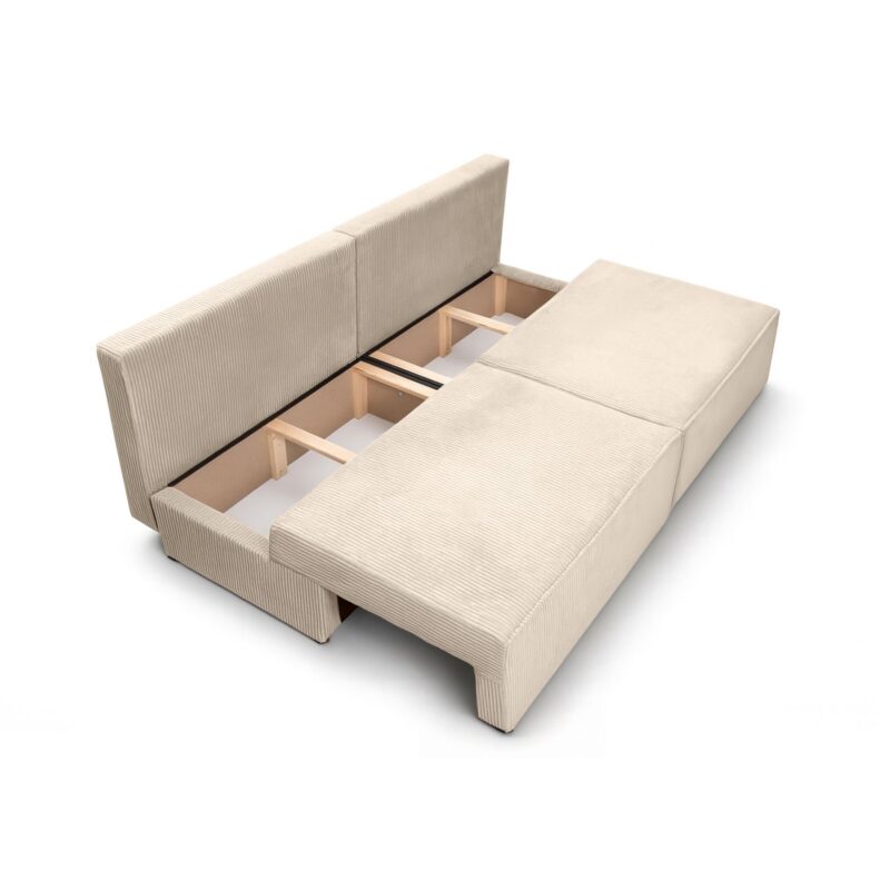 Canapé Fiona Usinestreet : un convertible compact sans accoudoirs avec coffre, idéal pour les petits espaces - Canapé UsineStreet