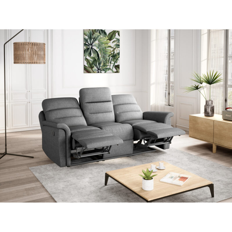 Canapé Leon Usinestreet : un ensemble relax 3+2 places manuel pour transformer votre salon en zone de recuperation - Canapé UsineStreet