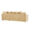 Canapé Lomoco Cottage Conforama : un angle convertible jaune 4 places avec coffre intégré - Canapé Conforama