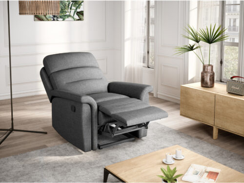 Canapé Relaxxo Leon Usinestreet : un ensemble 2 places + fauteuil relax manuel pour transformer votre salon en cocon - vue détaillée