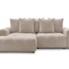 Canapé Roxelane Conforama : un angle convertible beige 3 places qui vise le polyvalent à tout prix - Canapé Conforama