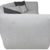 Canapé Sophie Conforama : un 4 places droit en tissu beige aux lignes arrondies pour les grands salons - Canapé Conforama