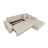 Canapé Suzie Usinestreet : un angle convertible beige avec méridienne pour les salons multifonctions - Canapé UsineStreet