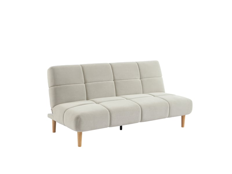Banquette Calia Conforama : un clic clac 3 places beige pour les petits budgets et les invités surprise - Canapé Conforama