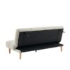 Banquette Calia Conforama : un clic clac 3 places beige pour les petits budgets et les invités surprise - Canapé Conforama