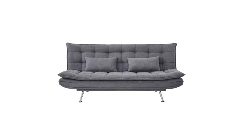 Banquette Holly Conforama : un clic clac 3 places gris sobre pour accueillir sans sacrifier le salon - Canapé Conforama