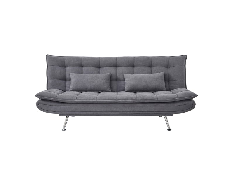 Banquette Holly Conforama : un clic clac 3 places gris sobre pour accueillir sans sacrifier le salon - Canapé Conforama