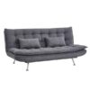 Banquette Holly Conforama : un clic clac 3 places gris sobre pour accueillir sans sacrifier le salon - Canapé Conforama