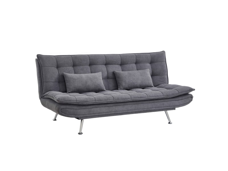 Banquette Holly Conforama : un clic clac 3 places gris sobre pour accueillir sans sacrifier le salon - Canapé Conforama