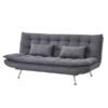 Banquette Holly Conforama : un clic clac 3 places gris sobre pour accueillir sans sacrifier le salon - Canapé Conforama