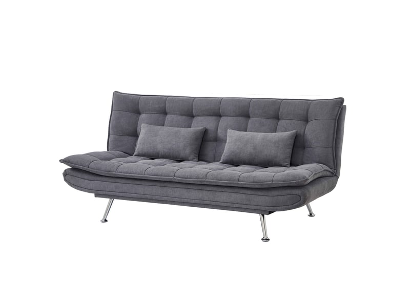 Banquette Holly Conforama : un clic clac 3 places gris sobre pour accueillir sans sacrifier le salon - Canapé Conforama