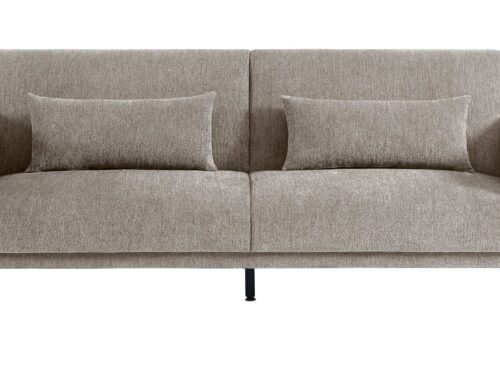 Banquette-lit Florence Conforama : une convertible 3 places en gris clair pour les espaces polyvalents - Canapé Conforama