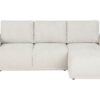 Canapé Allison Conforama : un angle convertible beige pour salon spacieux avec coffre de rangement - Canapé Conforama