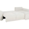 Canapé Allison Conforama : un angle convertible beige pour salon spacieux avec coffre de rangement - Canapé Conforama