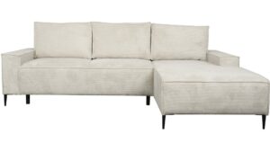 Canapé Arthur Conforama : un angle convertible 4 places en beige pour les familles qui manquent de place