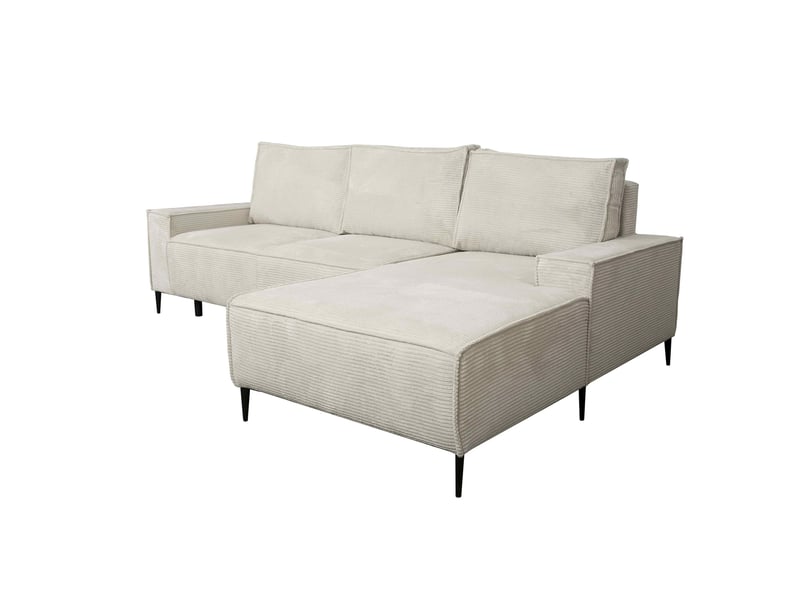 Canapé Arthur Conforama : un angle convertible 4 places en beige pour les familles qui manquent de place - Canapé Conforama