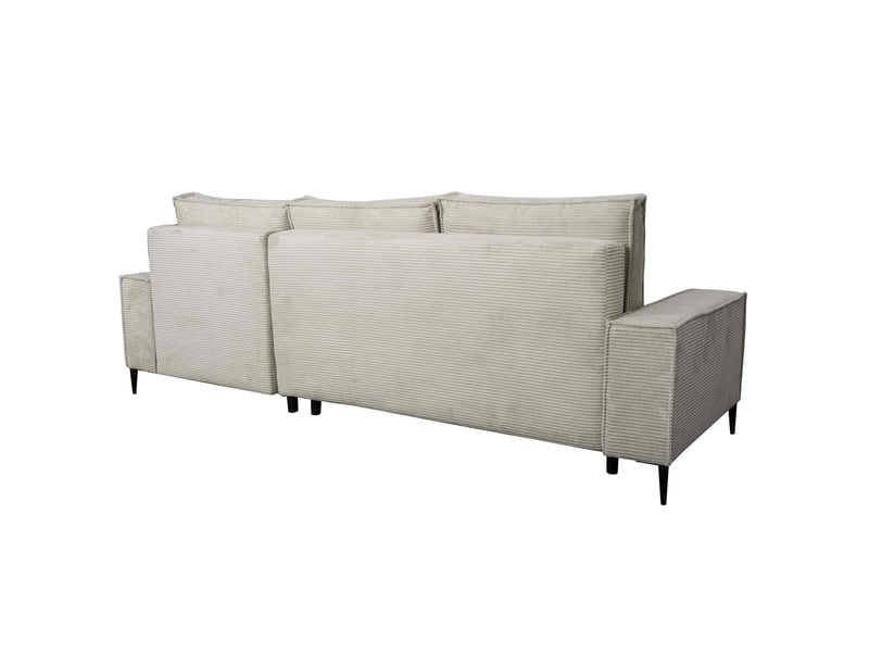 Canapé Arthur Conforama : un angle convertible 4 places en beige pour les familles qui manquent de place - Canapé Conforama