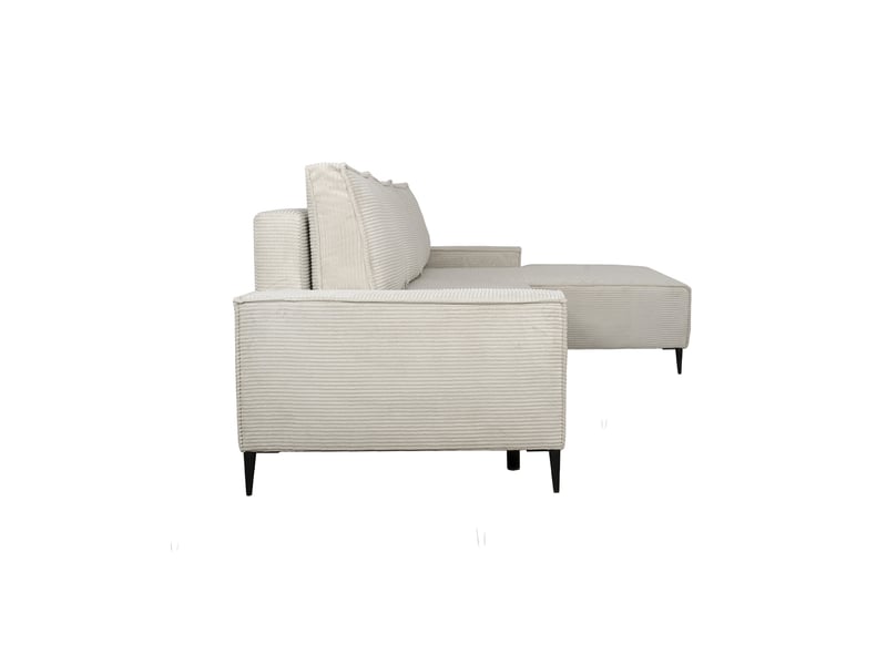 Canapé Arthur Conforama : un angle convertible 4 places en beige pour les familles qui manquent de place - Canapé Conforama