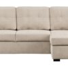 Canapé d&rsquo;angle Conforama : un convertible beige 3 places pensé pour les budgets serrés - Canapé Conforama