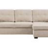 Canapé d&rsquo;angle Conforama : un convertible beige 3 places pensé pour les budgets serrés - Canapé Conforama