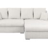 Canapé Eden Conforama : un angle convertible beige 4 places avec coffre pour les familles qui manquent de place - Canapé Conforama