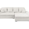 Canapé Eden Conforama : un angle convertible beige 4 places avec coffre pour les familles qui manquent de place - Canapé Conforama