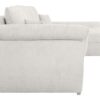 Canapé Eden Conforama : un angle convertible beige 4 places avec coffre pour les familles qui manquent de place - Canapé Conforama