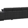 Canapé Kathy Conforama : un angle convertible gris anthracite avec coffre pour les salons qui manquent de place - Canapé Conforama