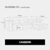Canapé Suzanne Angle Casanova Paris : un angle généreux avec méridienne pour les salons qui veulent voir grand - Canapé Angle Réversible