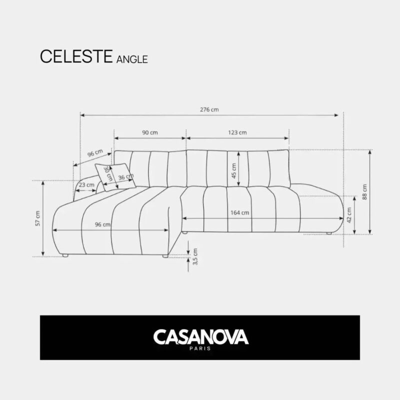Canapé Celeste Angle Casanova Paris : le format XL mérite-t-il son prix ? - Canapé Angle Réversible