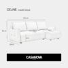 Canapé Céline Angle Casanova Paris : l&rsquo;analyse pour les petits salons en lin beige - Canapé Angle Réversible