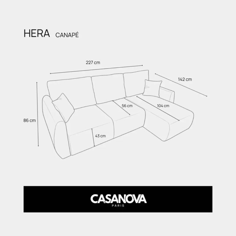 Canapé Hera Casanova Paris : le maintien tient-il vraiment la durée ? - Canapé Angle Réversible