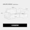 Canapé Maurie Angle Casanova Paris : le bon choix pour une famille avec peu de place ? - Canapé Angle Réversible