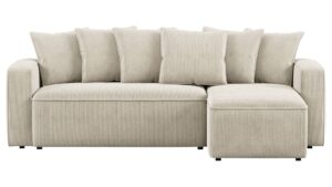 Canapé Noah Conforama : ce velours côtelé beige vaut-il 1 600 € ?