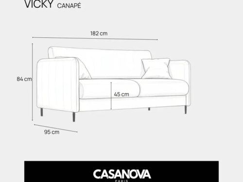 Canapé Vicky Casanova Paris : convertible séduisant, matelas à nuancer