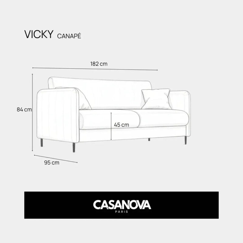 Canapé Vicky Casanova Paris : convertible séduisant, matelas à nuancer - Canapé Casanova Paris