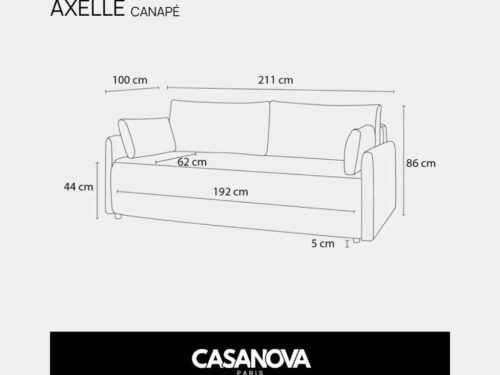 Canapé Axelle Casanova Paris : l&rsquo;analyse d&rsquo;un droit tissu pour petits salons