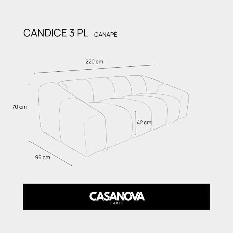 Canapé Candice Casanova Paris : analyse du maintien sur 3 heures de salon - Canapé Beige