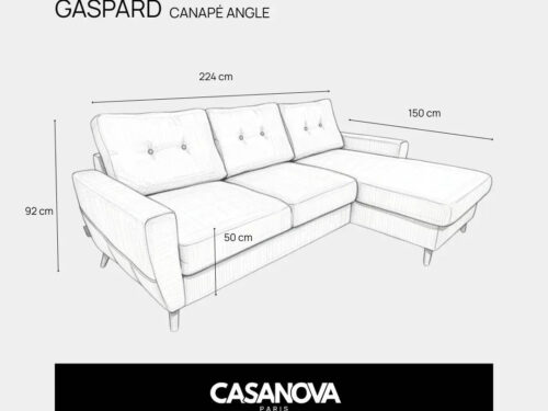 Canapé Gaspard Angle Casanova Paris : confort profond, mais tient-il sur la durée ?