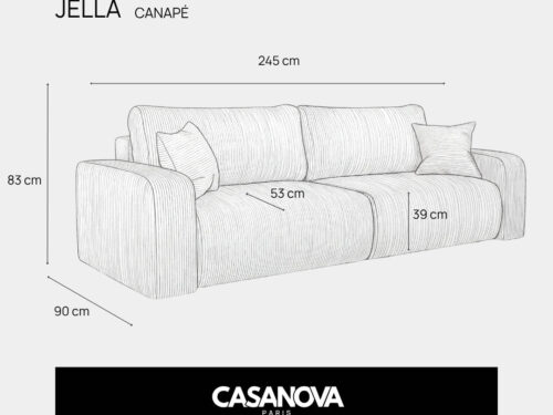 Canapé Jella Casanova Paris : analyse d’un convertible en bouclette beige à 699 € Canapé Jella Casanova Paris : analyse d’un convertible en bouclette beige à 699 €