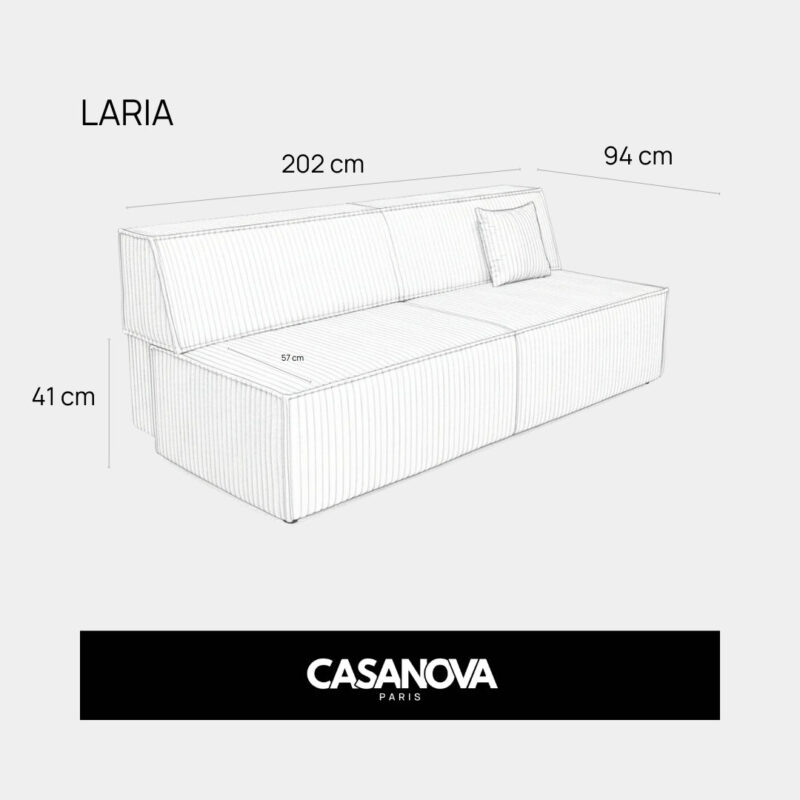 Canapé Laria Casanova Paris : l&rsquo;avis honnête sur ce convertible beige compact - Canapé Beige
