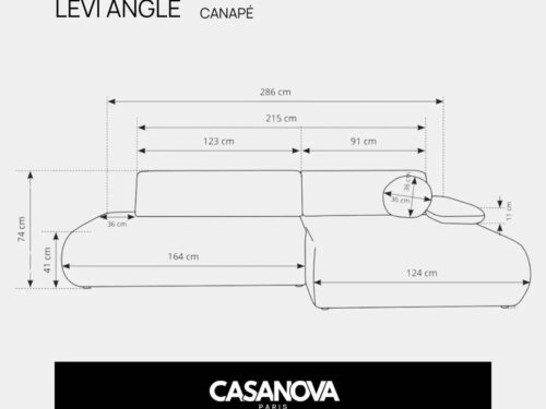 Canapé Levi Angle Casanova Paris : un angle convertible à ce prix, analyse honnête