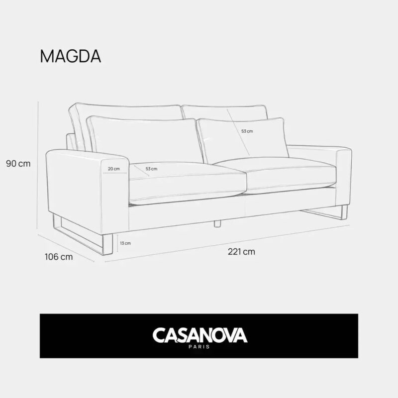 Canapé Magda Casanova Paris : 221 cm pour moins de 950 €, trop beau pour être vrai ? - Canapé Beige