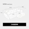 Canapé Mona Angle Casanova Paris : 993 € suffisent-ils pour un vrai angle confortable ? - Canapé Beige