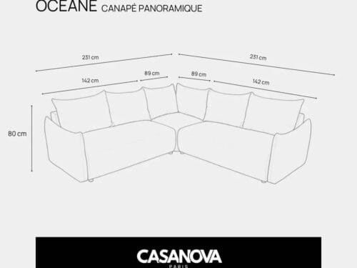Canapé Oceane Panoramique Casanova Paris : trop grand pour votre salon ?